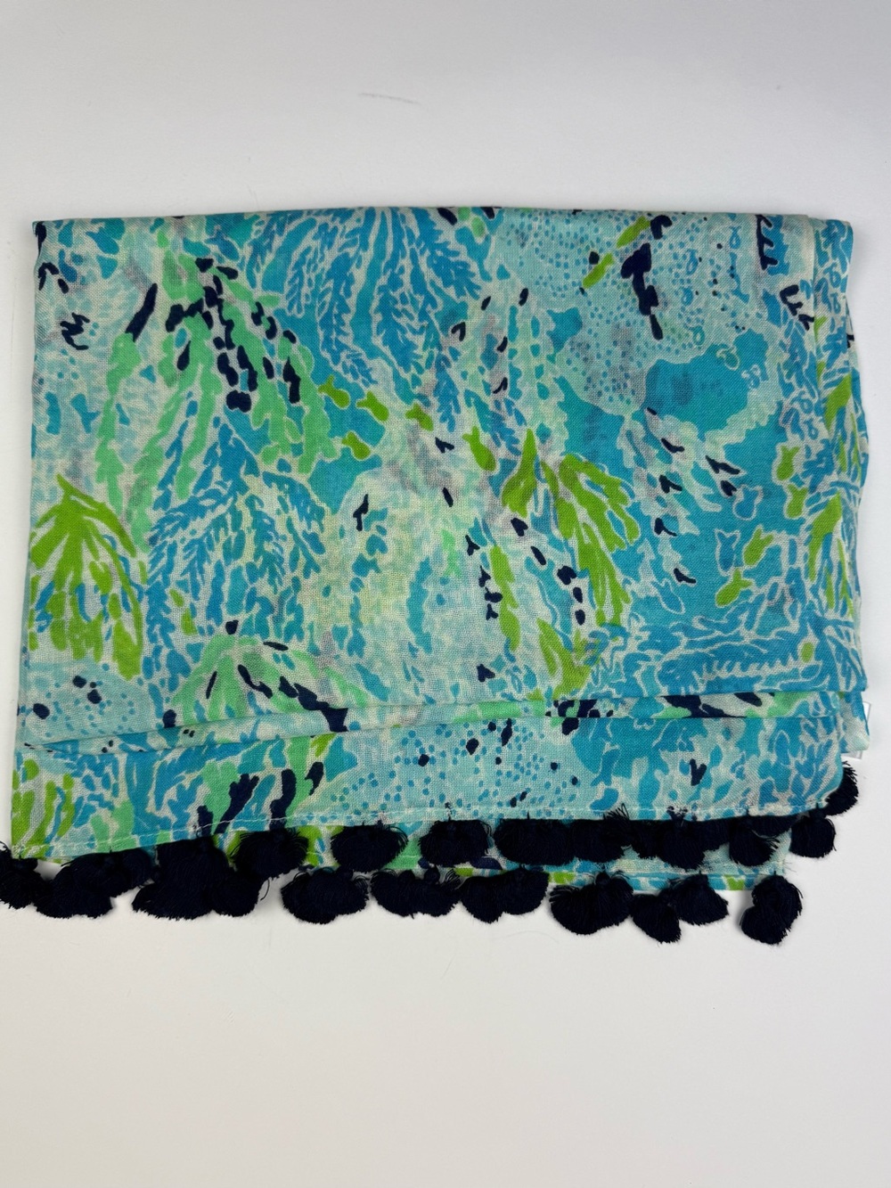 LILLY PULITZER Murfee Pompom Scarf in Let’s Cha Cha